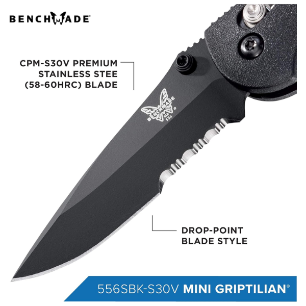 NAVAJA MINI GRIPTILIAN® | BLACK GRIVORY® 556SBK-S30V